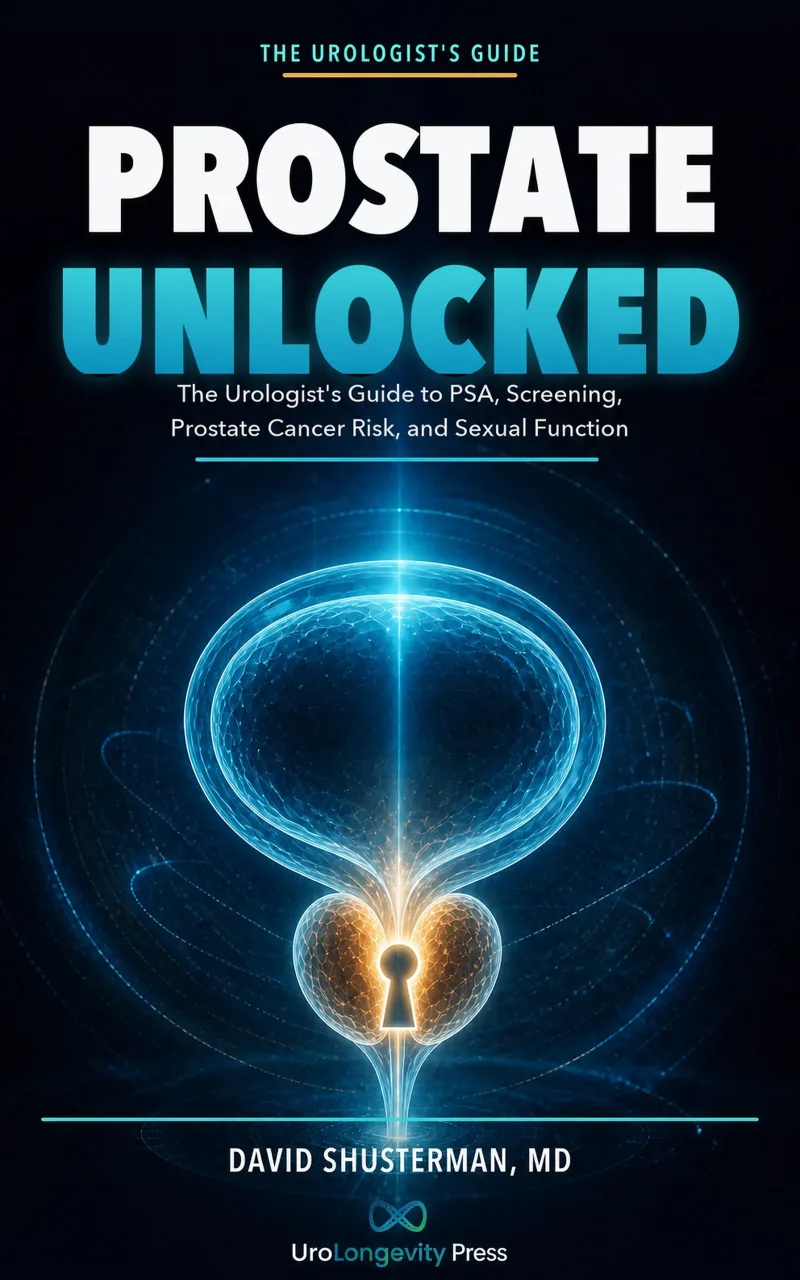 Обложка книги Prostate Unlocked, автор — David Shusterman, MD